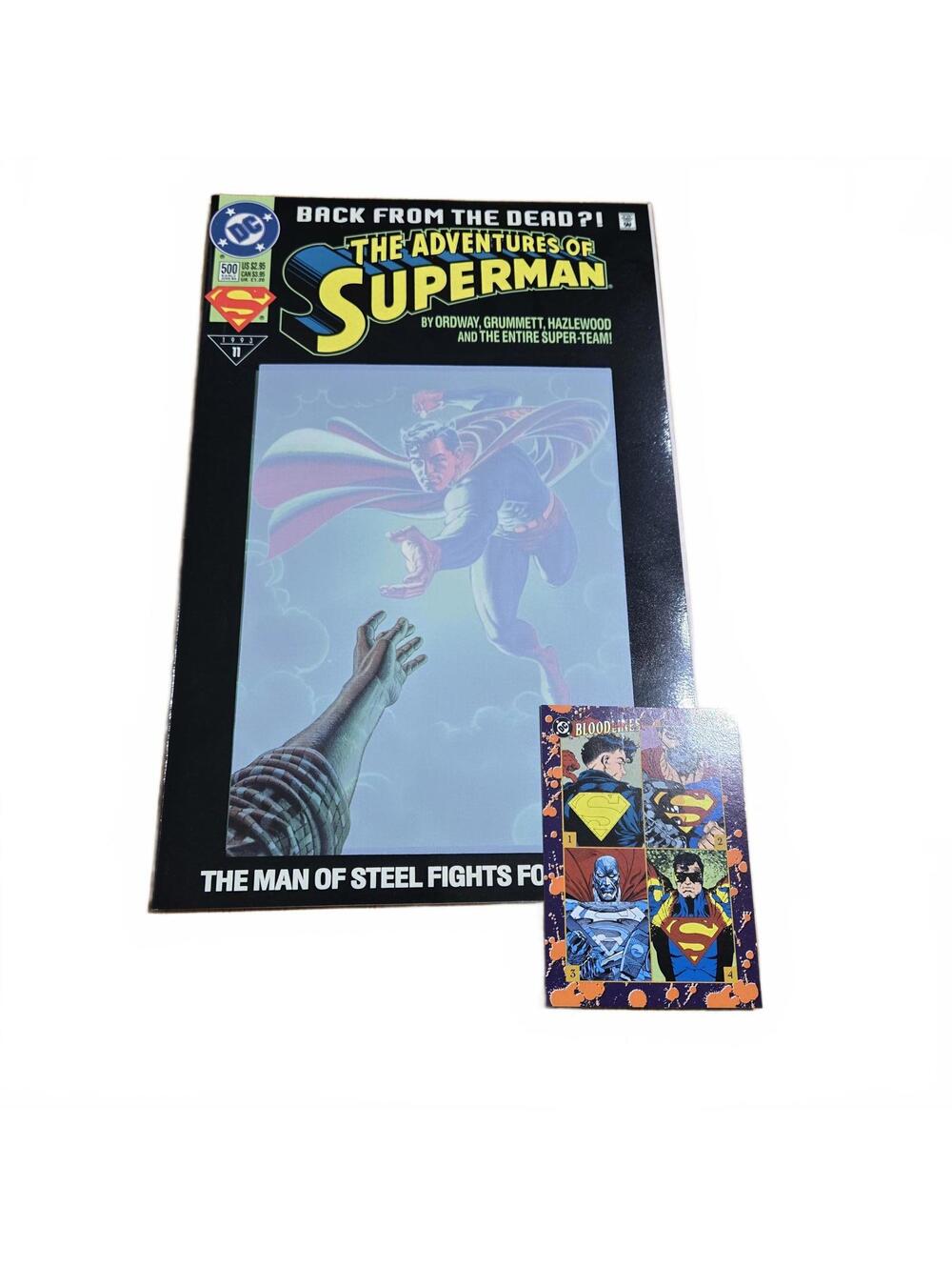 Comic / Adventures of Superman #500 Collector's Edition with Card (1993) / NM